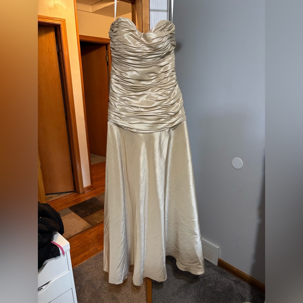 Mary’s Couture Gold Maxi Dress
